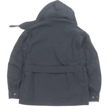 Bvlgari Barbour Ursula Waxjacket Collar Corduroy Oiled Jacket Navy — view 4