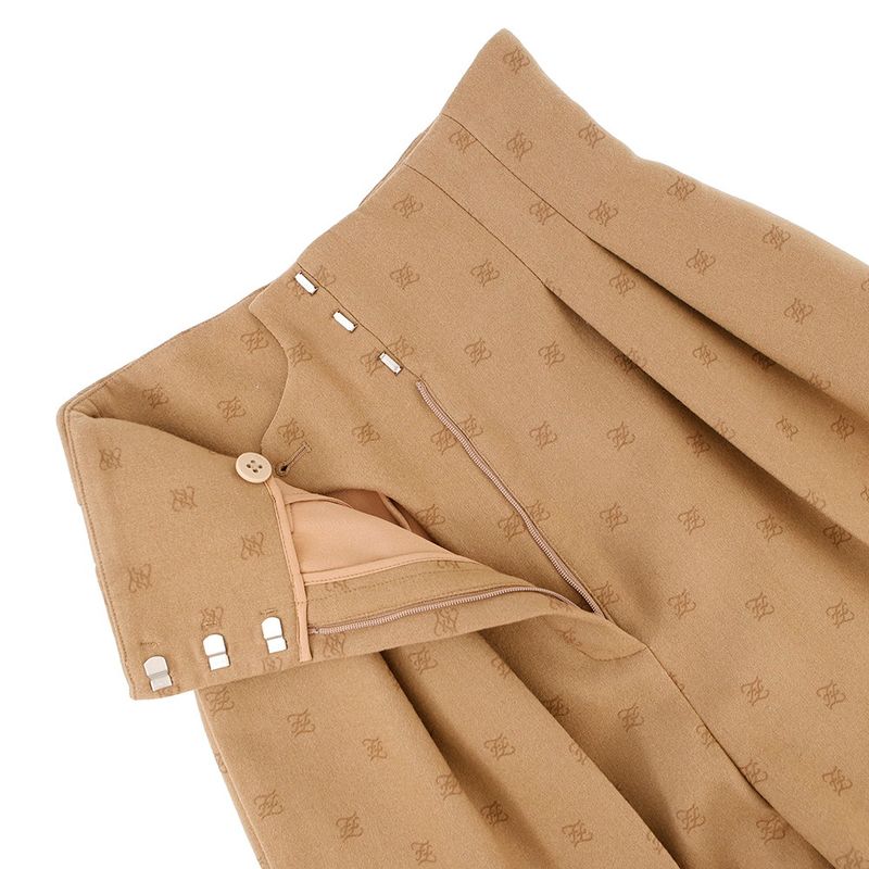 Fendi Pants FF Calligraphy Shorts 36