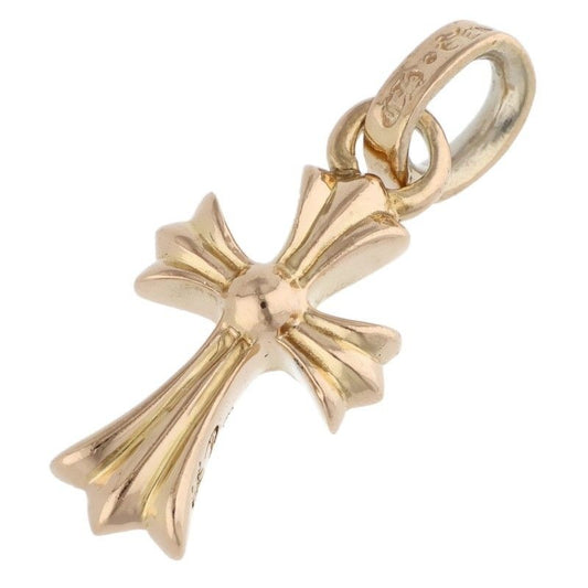 Chrome Hearts 22k Crs Bbyfat 22k Baby Fat Charm Gold Necklace Top