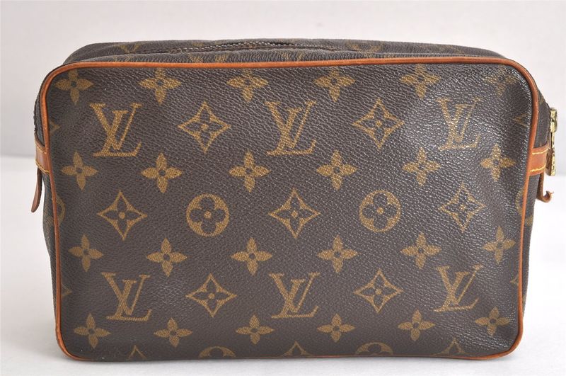 Louis Vuitton Monogram Compiègne 23 Clutch Handbag M51847 Junk 2958n