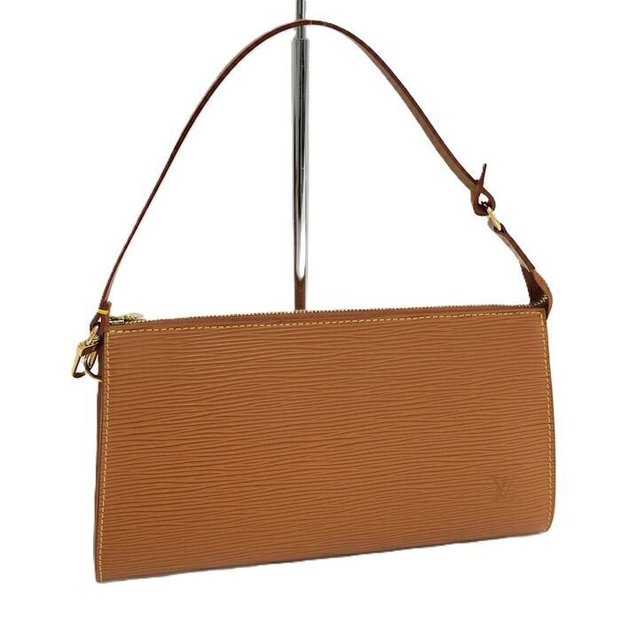 Louis Vuitton Pochette Accessoire Handbag Epi Leather Jibang Gold M52948
