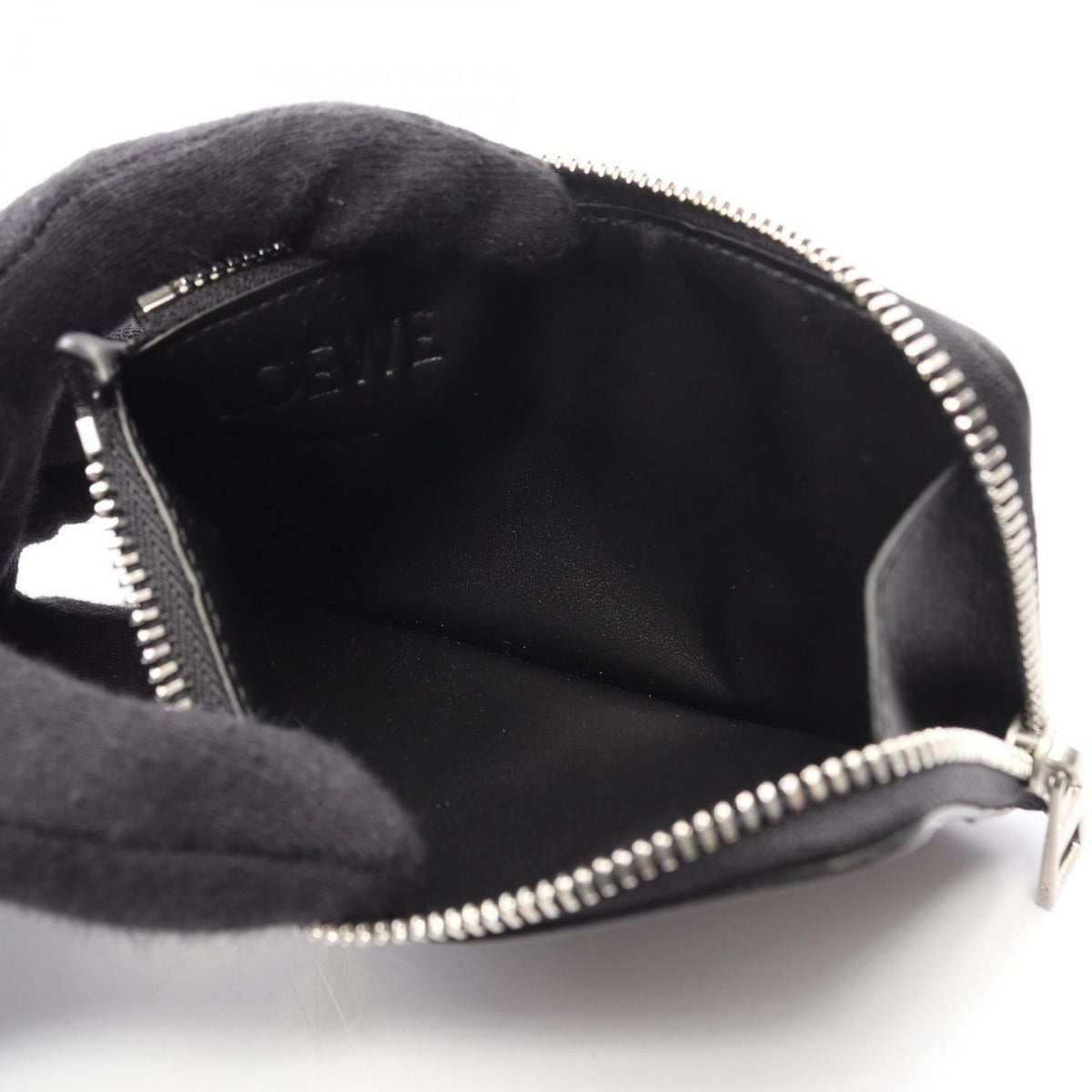 Loewe Coin Case Panta Card Holder Black Leather — view 3