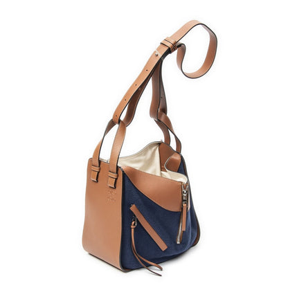 Loewe Small Hammock Tan Blue Canvas — view 2