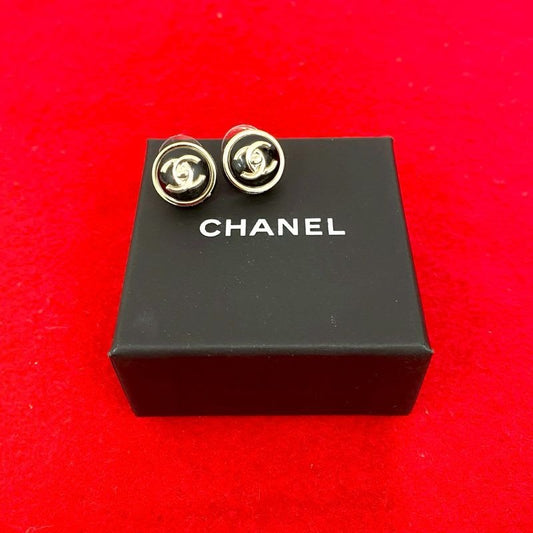 Chanel Coco Mark Motif GP Earrings Accessories Small 23BC