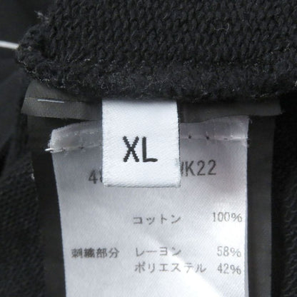 Balenciaga 17AW 485994 100% Cotton Homme Embroidery Oversized Sweatshirt Black