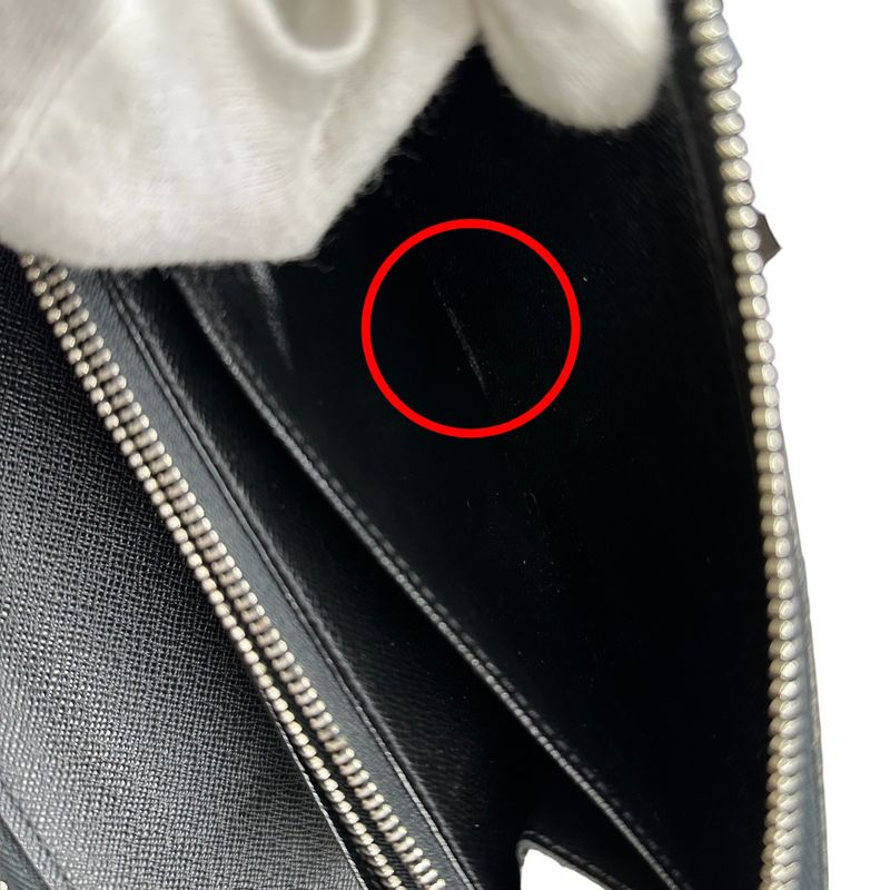 Louis Vuitton N63077 Damier Graphite Round Zipper Zippy Organizer Long Wallet