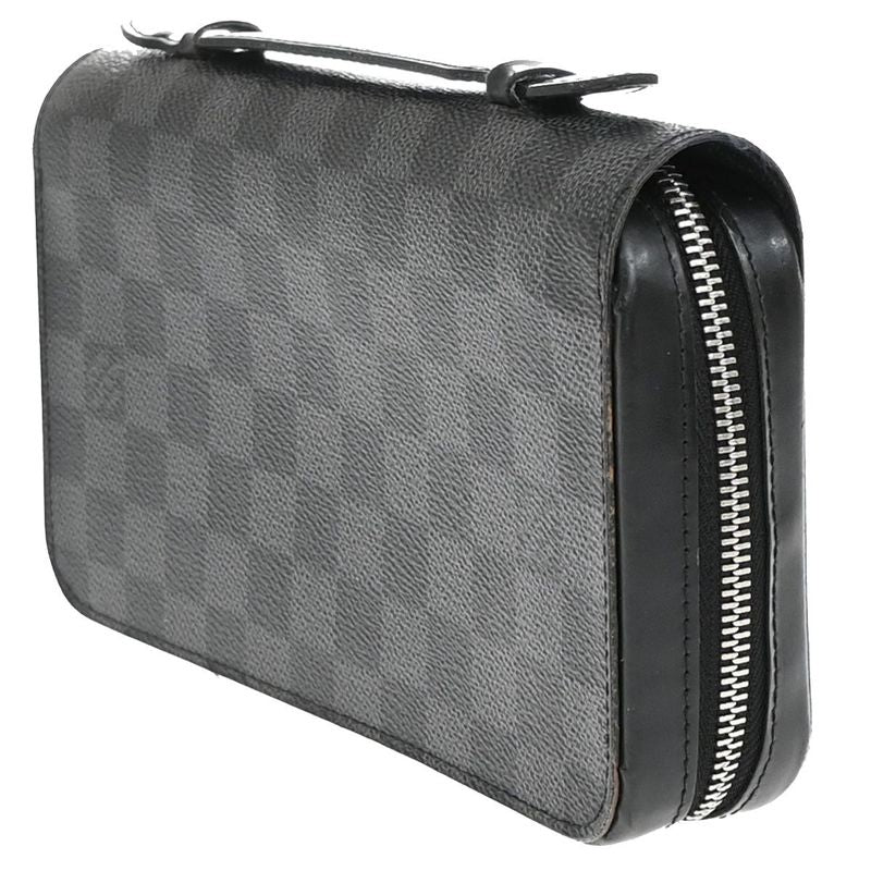 Louis Vuitton Zippy XL Long Wallet Travel Case Damier Graphite N41503 86ka880