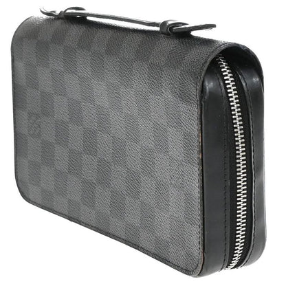 Louis Vuitton Zippy XL Long Wallet Travel Case Damier Graphite N41503 86ka880