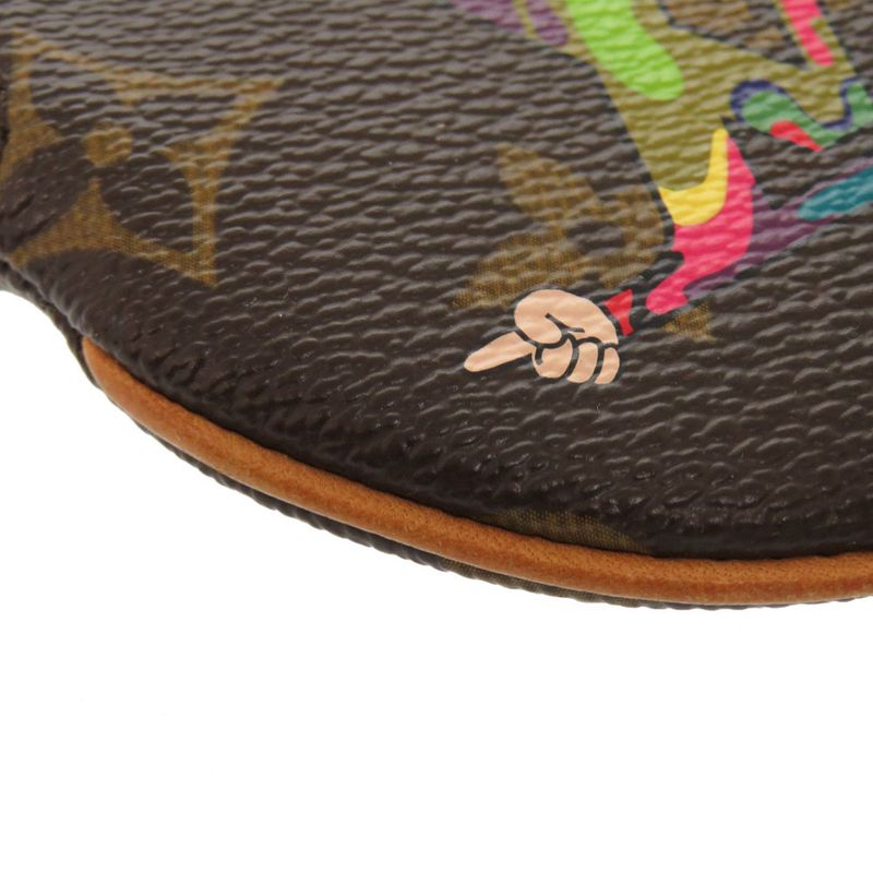 Louis Vuitton Porte Moneron Monogram Hand M95563 Takashi Murakami Coin Case