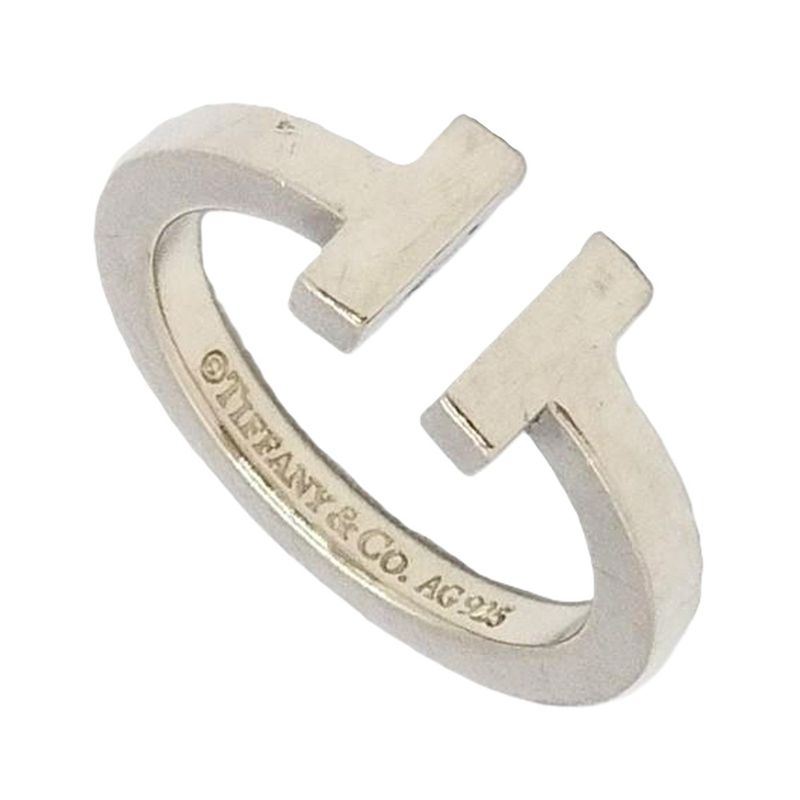 Tiffany & Co Tiffany & Co T Square Ring Approx Size 14 Sv925 45g Silver