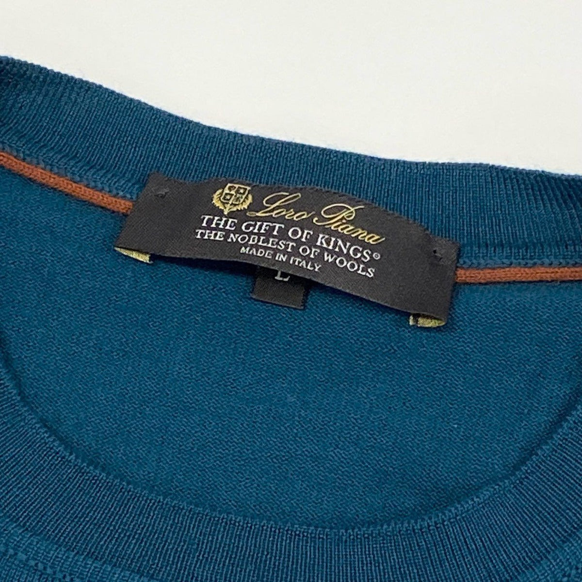 Loro Piana the Gift of Kings Crew Neck Sweater L Ginger Powder World's Highest — view 6
