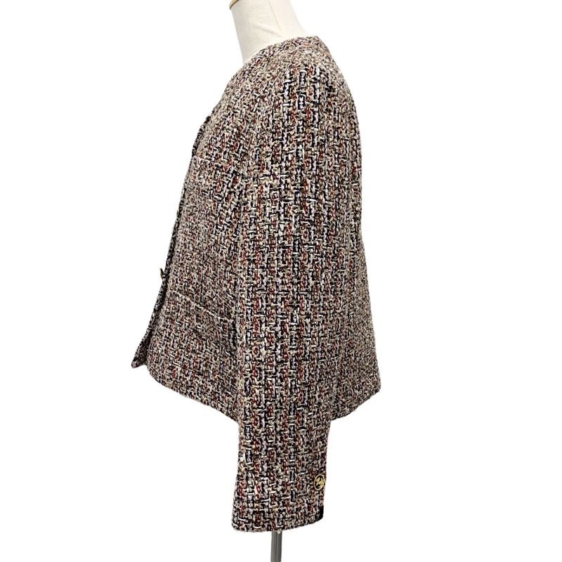 Louis Vuitton Monogram Gilet Sexy Tweed Jacket Outerwear Multicolor Unused