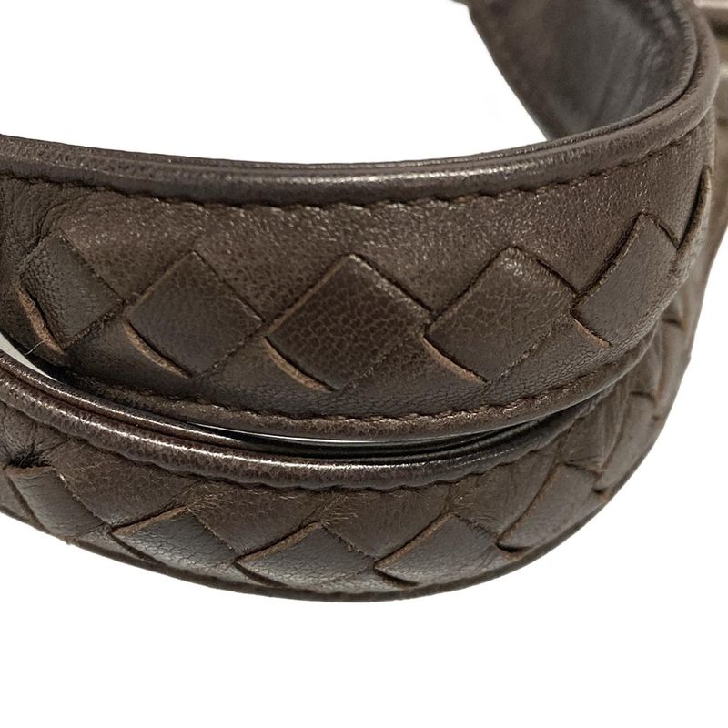 Bottega Veneta Intrecciato Tote Bag 125787 Dark Brown Leather