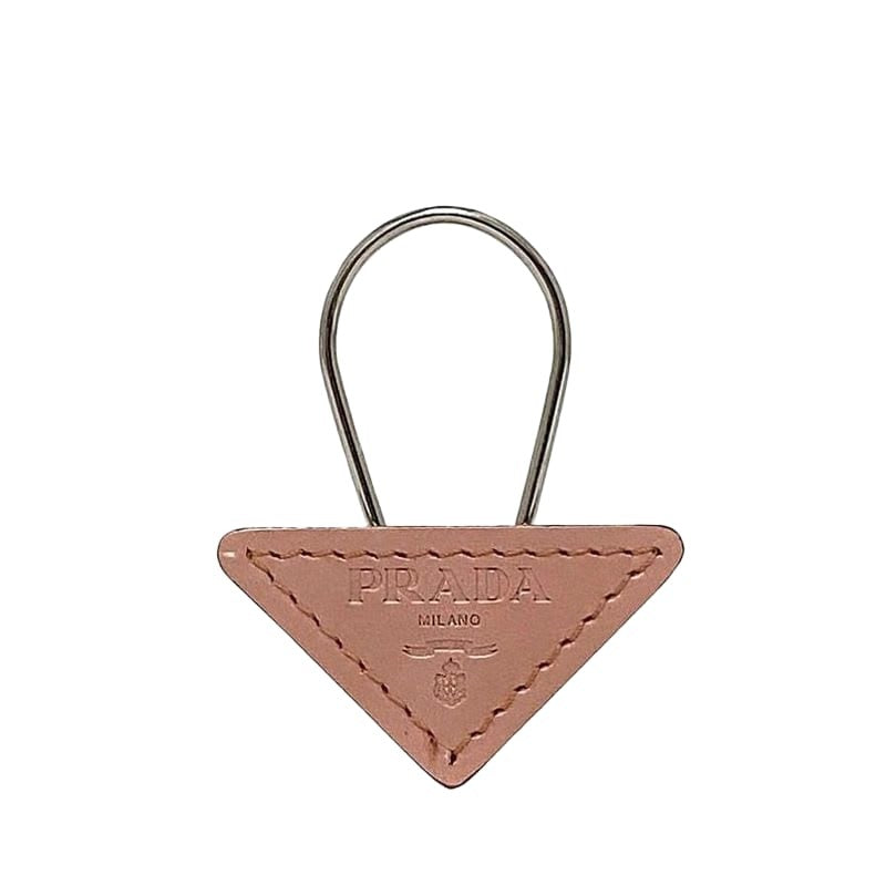 Prada Key Ring Pink Silver Hardware 1 Ap276
