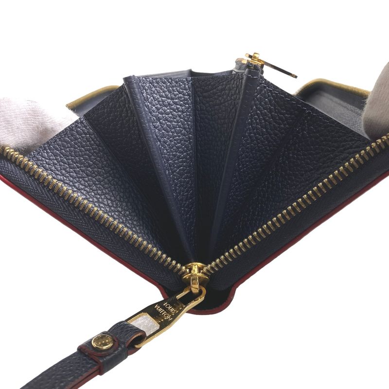 Louis Vuitton M62121 Empreinte Zippy Wallet Marline Rouge Long Wallet Louis