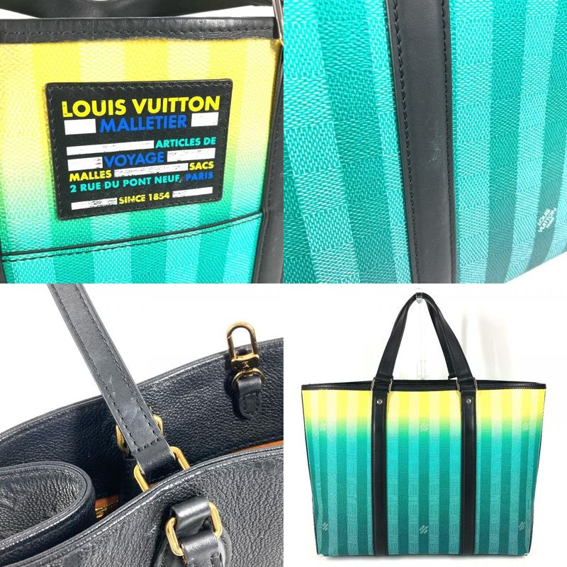 Louis Vuitton Tote Bag Weekend Tote PM M59919 Leather / Canvas Green