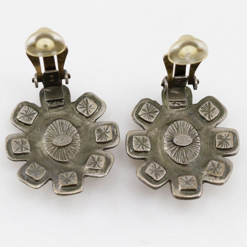 Chanel Coco Mark Metal Silver 10C Ladies 20.3g Earring