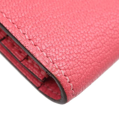 Hermes Long Wallet Bearn Souffle Chèvre Rose Lipstick Gold Hardware Bifold