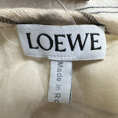 Loewe S359y09x42 Striped Tunic Dress Women Beige 34