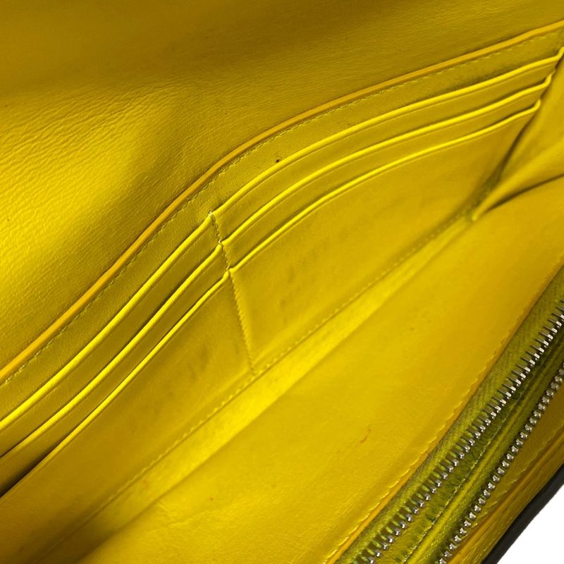 Celine Long Wallet - Black Leather