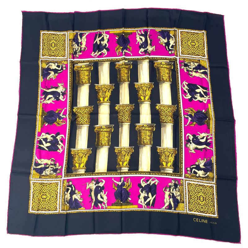 Celine Silk Scarf Multicolor
