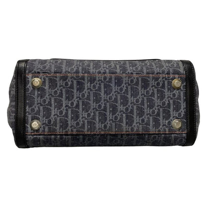 Dior/christian Dior Tote Bag Flight/trotter Navy And Blue-gray And Orange