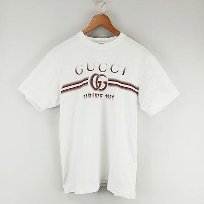 Gucci Cotton Jersey T-Shirt With Print GG Marmont XXS White AA