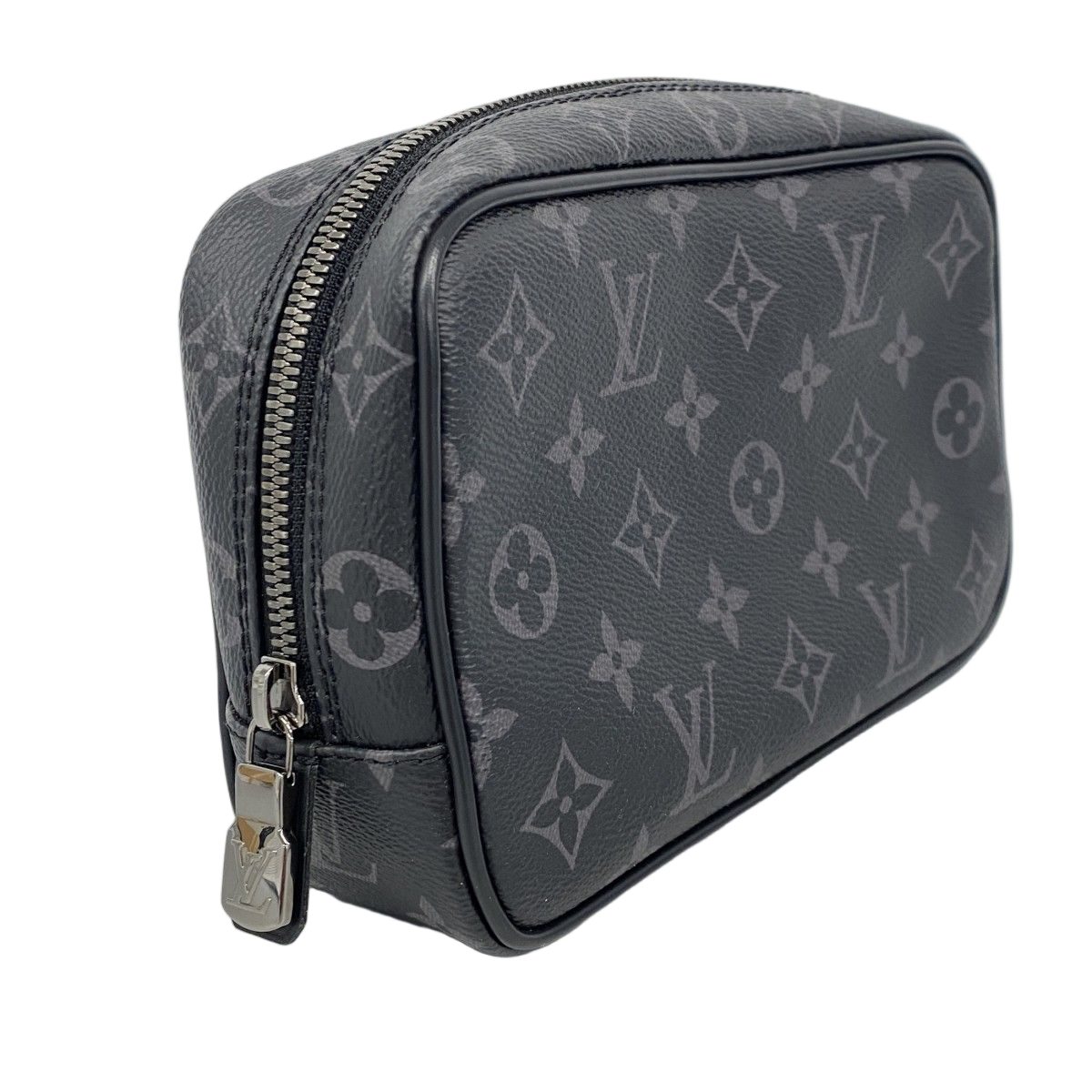 Louis Vuitton Pouch Monogram Eclipse Trousse Toilette PM Black Gray — view 2