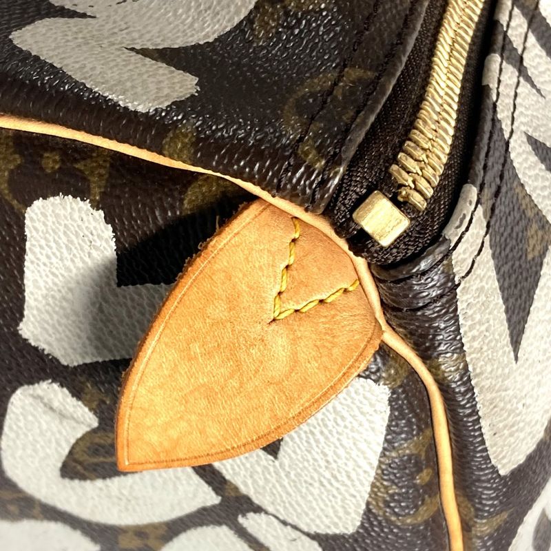 Louis Vuitton Boston Bag Keepall 50 M92197 Monogram Graffiti Canvas Brown