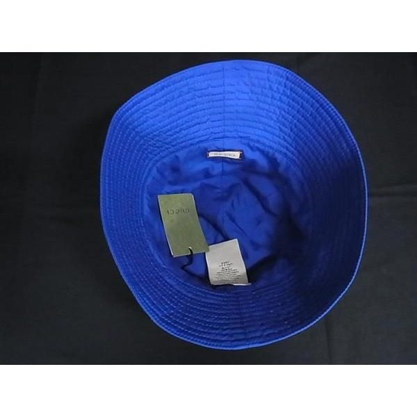 Gucci GG Marmont Polyester Bucket Hat M 57 cm Blue — view 3