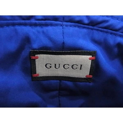 Gucci GG Marmont Polyester Bucket Hat M 57 cm Blue — view 4