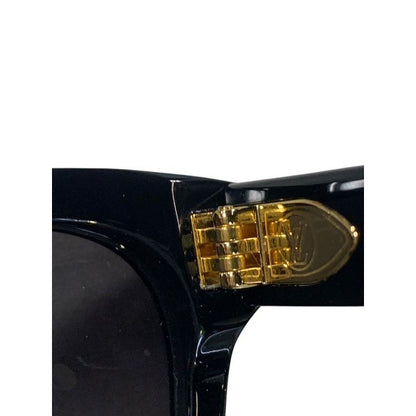 Louis Vuitton Sunglasses My Monogram Square 5417 Acetate Noir Black Gold 2505 — view 10