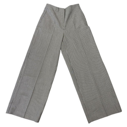 Fendi Wide Pants Long Houndstooth All Over Pattern Wool