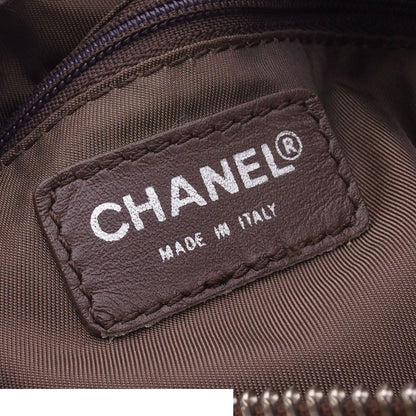 Chanel New Travel Line Mini Roll Khaki Brown Nylon Shoulder Bag — view 6
