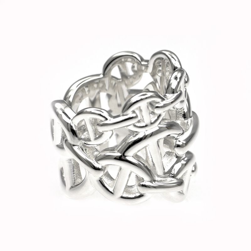 Hermes Chaine D'ancre GM Ring Size 46 Ag925 Silver- Ring