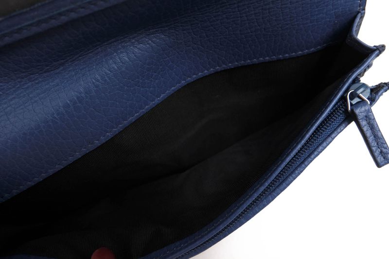 Gucci Long Wallet Men Leather Genuine Black 610467 Cao2n 1040 Interlocking G