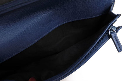 Gucci Long Wallet Men Leather Genuine Black 610467 Cao2n 1040 Interlocking G