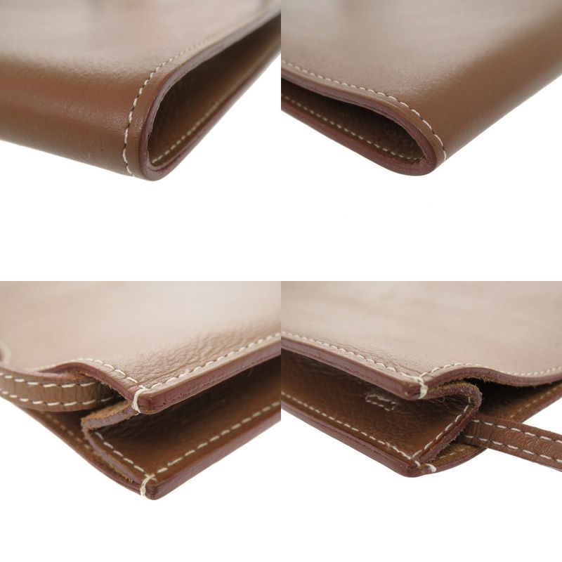 Hermes Omenitu Evercalf Brown Shoulder Bag 1053 Hermes Evercalf