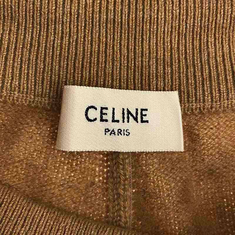 Celine - By Hedi Slimane Edith Liman Cashmere Knit Wide Culottes Pants - M -