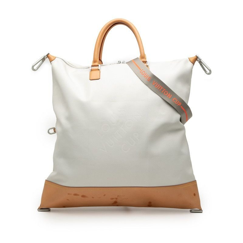 Louis Vuitton Damier Juan American Cube Shoulder Bag 2-Way White Brown Canvas