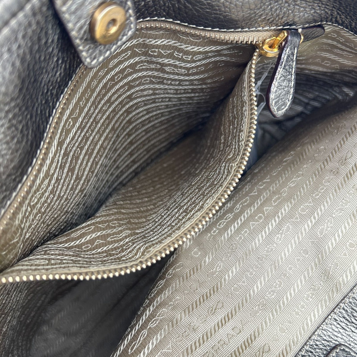 Prada Jacquard Tote Gold — view 11