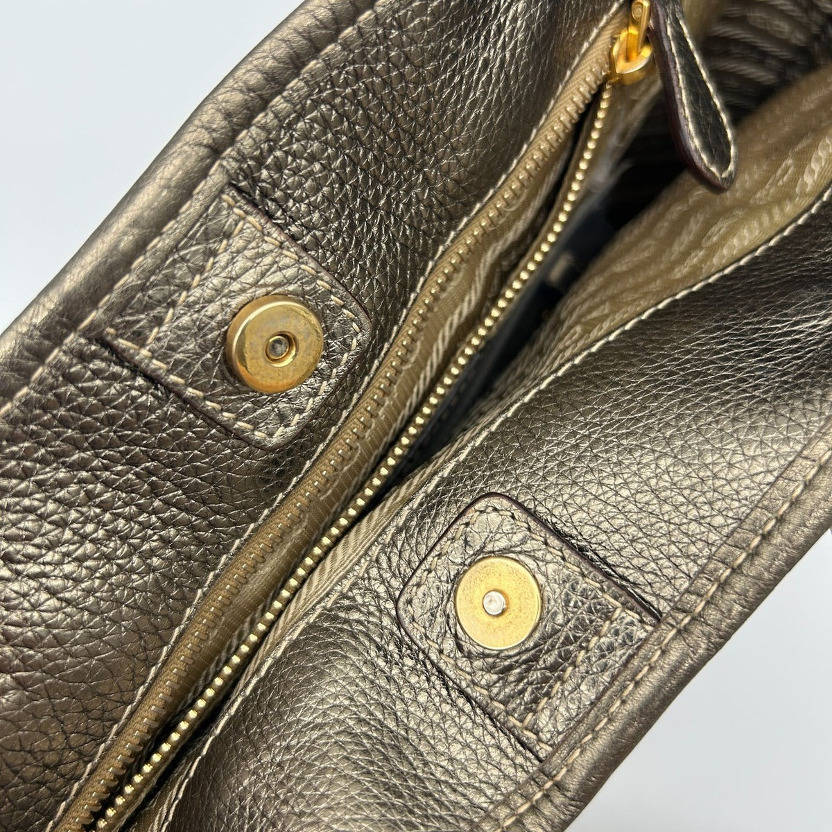 Prada Jacquard Tote Gold — view 12