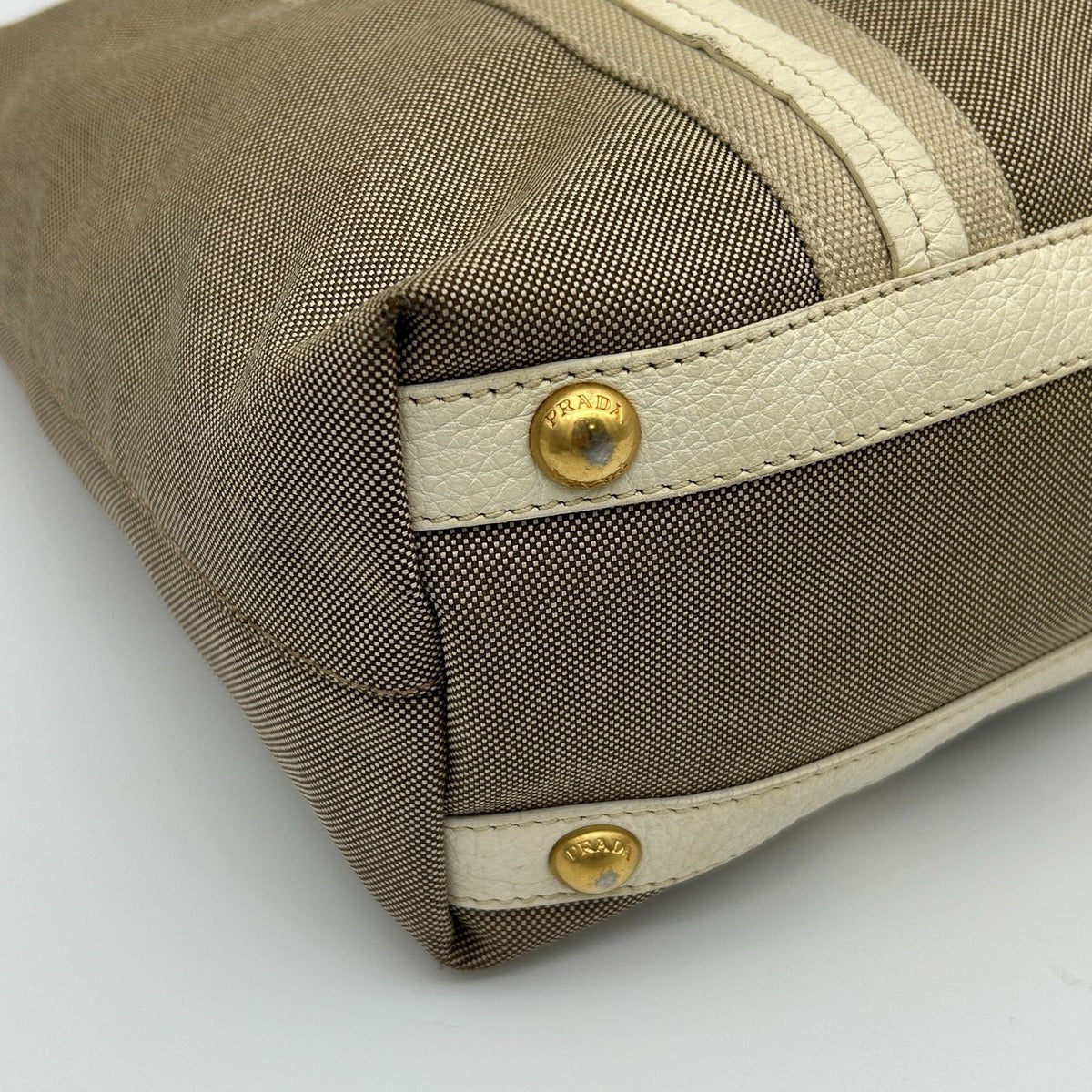 Prada Jacquard Tote Gold — view 14