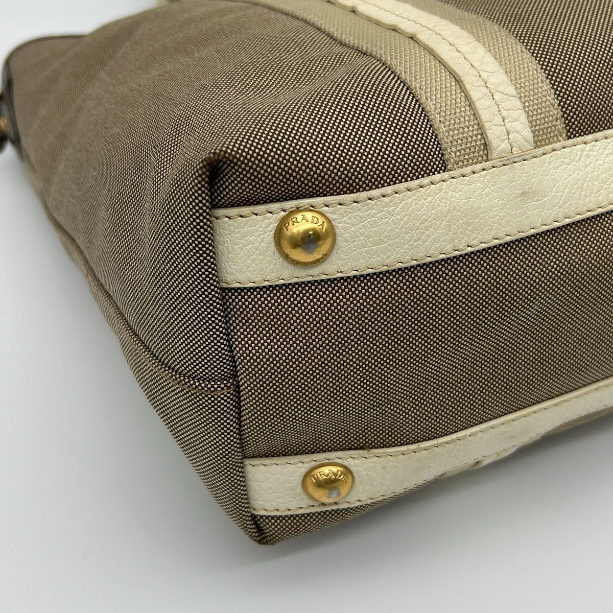 Prada Jacquard Tote Gold — view 16