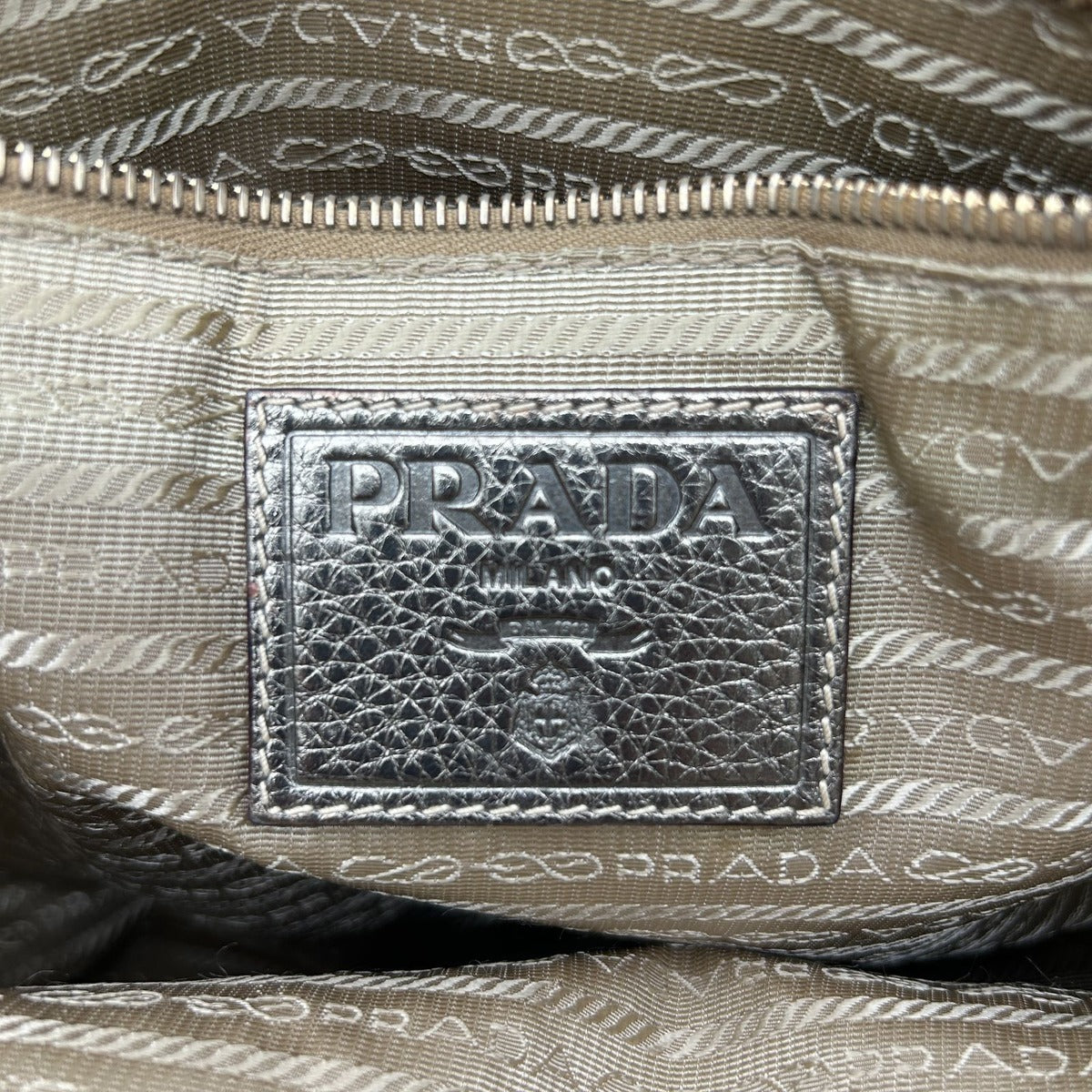 Prada Jacquard Tote Gold — view 10