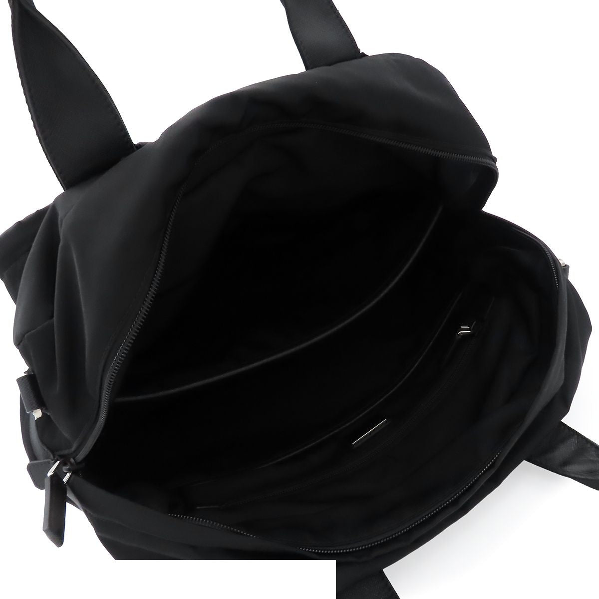 Prada Business Black Tessuto Saffiano Nylon 2-Way Shoulder Bag — view 4