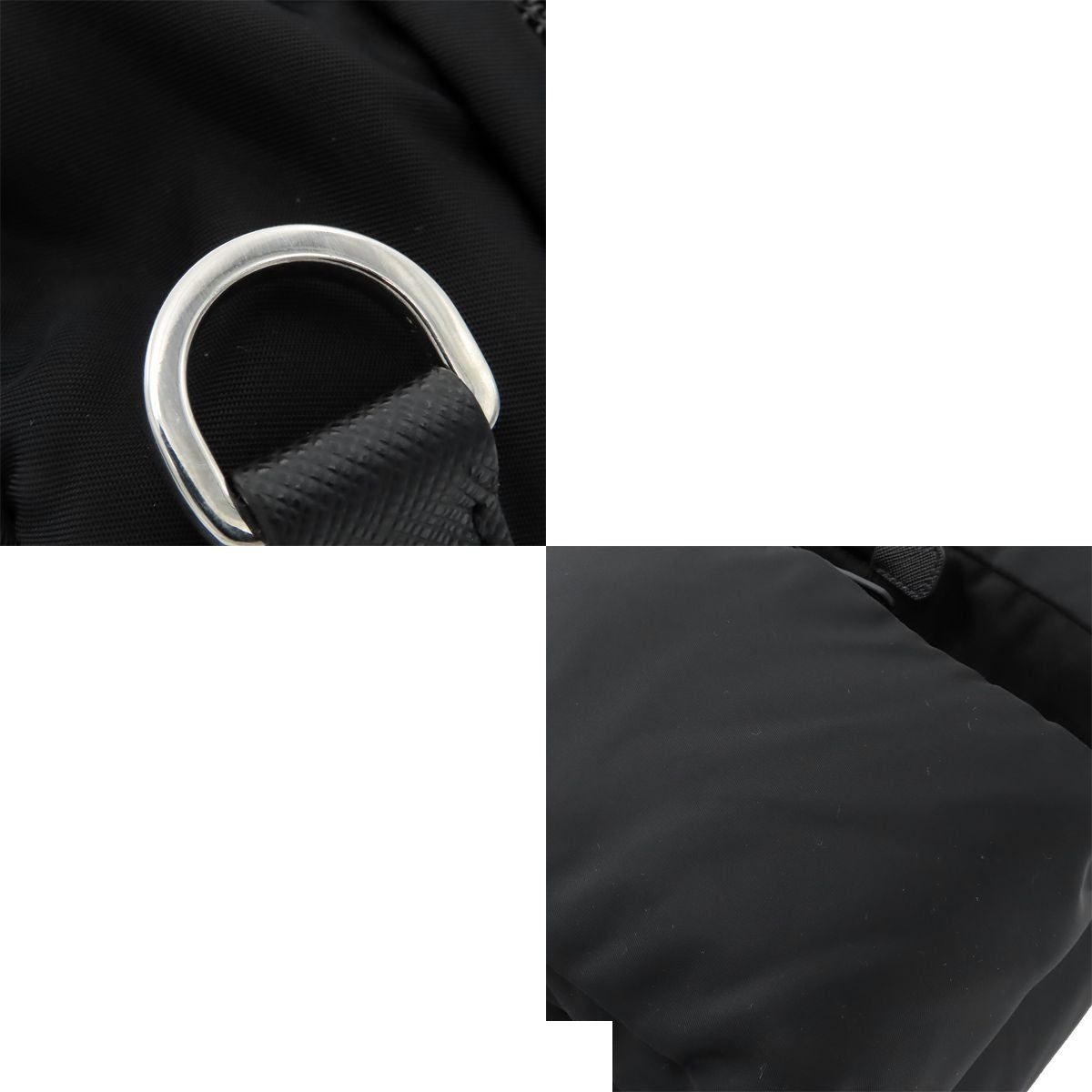 Prada Business Black Tessuto Saffiano Nylon 2-Way Shoulder Bag — view 7
