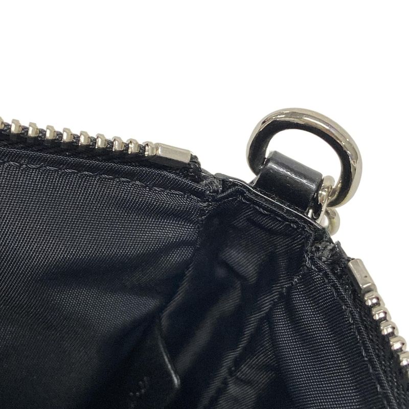 Dior/christian Dior Handbag Trotter Black Chain Handle Leather