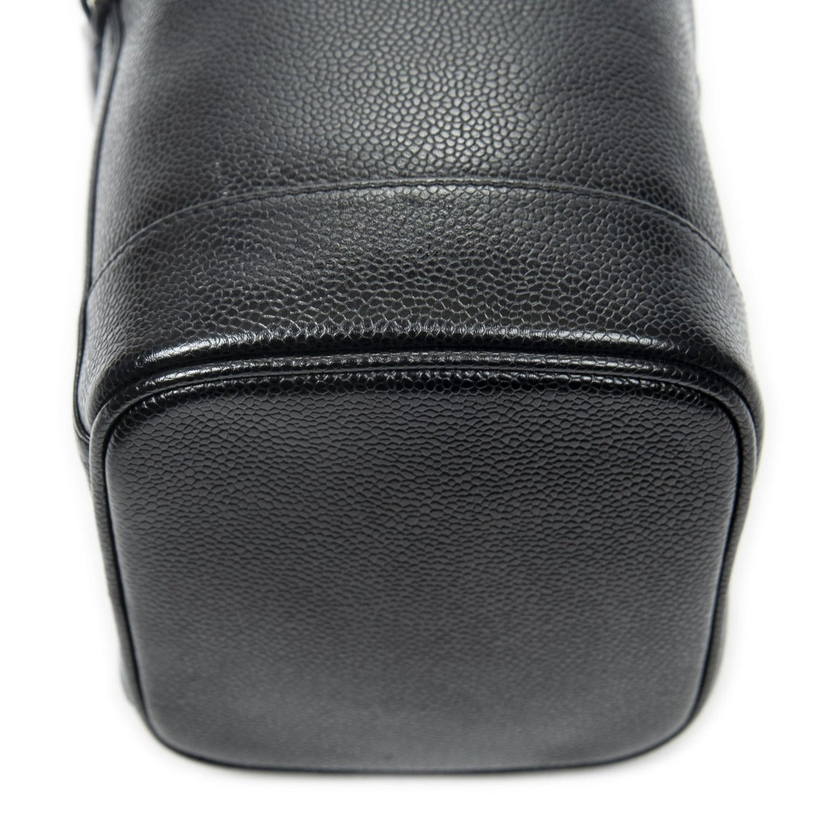 Chanel Cc Tal Vanity Case Black Caviar Leather — view 8
