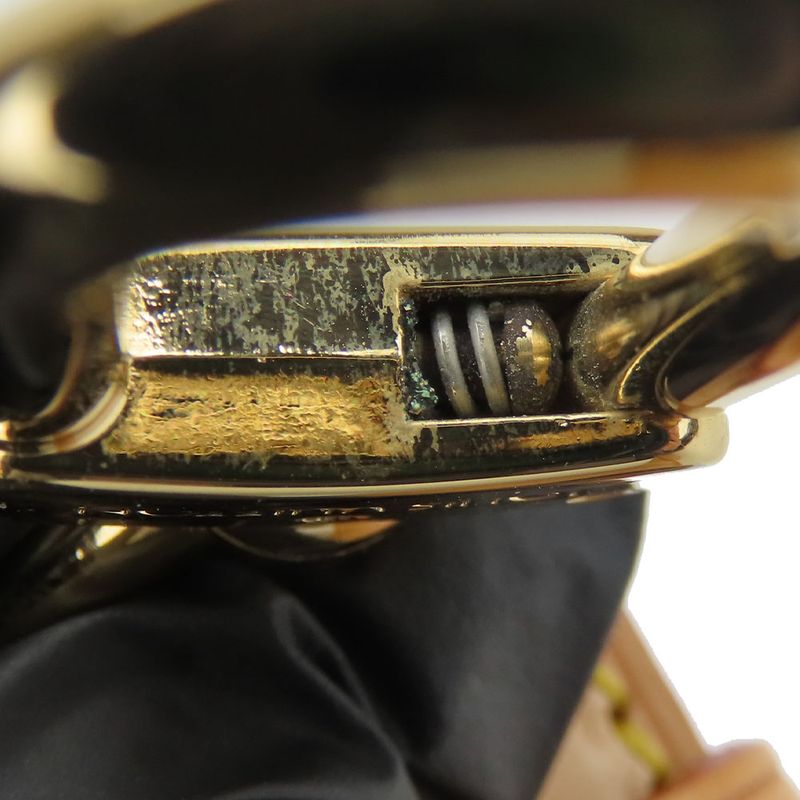 Louis Vuitton Shoulder Strap Nubuck Leather Beige Gold Hardware Accessories